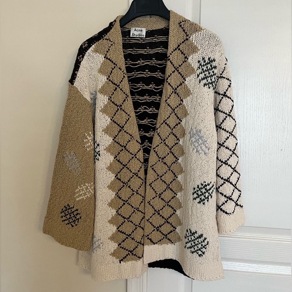 Acne Studios OHLERA Cotton Cardigan Womens Size XS
